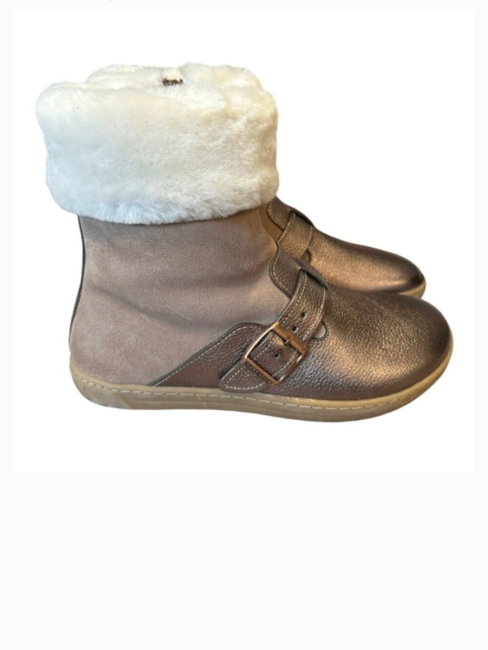 Birkenstock Stirling Shearling Lined‎ Leather Boots Bronze Tan 36 5–5.5